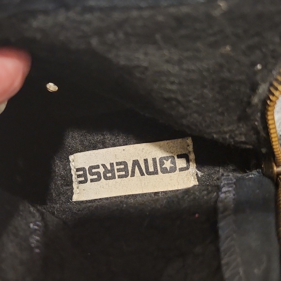 Converse Black Fringe High-Top Women's Shoes size 7! - Picture 8 of 9